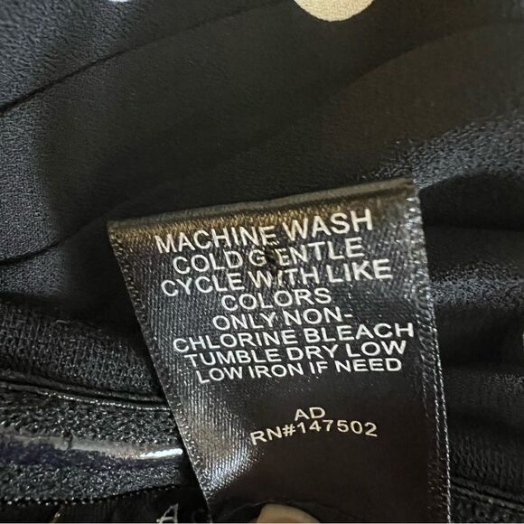 Ashley Stewart Ruched Polka Dot Bustier, Size 22/24 Black/White - Picture 8 of 8